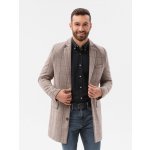 Ombre Clothing pánský kabát Alian C500 béžová – Zboží Mobilmania