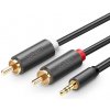 Anténní držák UGREEN AV102 2x RCA kabel (Cinch) jack 3,5 mm 1,5 m (černý)