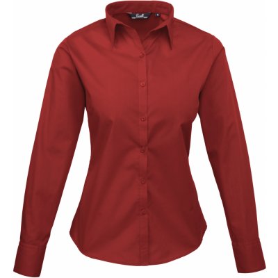 Premier dámská košile PR 300 BURGUNDY – Sleviste.cz
