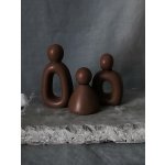 Dess Craft Studio KIN Sada tří abstraktních figurek - dekorace na polici, ručně odlévaná, více barev Barva: 7 - Merlot Velvet – Hledejceny.cz