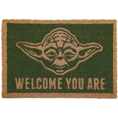 Pyramid International Star Wars: Yoda Welcome You Are 60 x 40 cm zelená – Zbozi.Blesk.cz