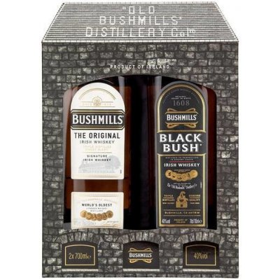 Bushmills Original 40% 0,7 l + Bushmills Black Bush 40% 0,7 l (karton) – Zbozi.Blesk.cz