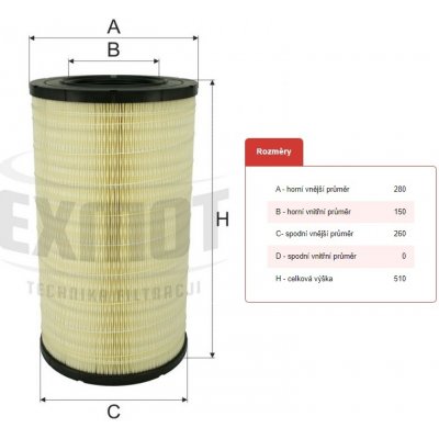 Filtr vzduchu wpo-697 daf xf105 euro 6 od 2011 0148374_A – Hledejceny.cz