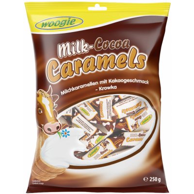 Woogie Milk Caramels s kakaem 250 g – Zboží Dáma