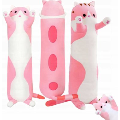 Ovčí věci Plyšový polštář Dlouhá kočka Růžová 50cm – Zboží Dáma Ovčí věci Plyšový polštář Dlouhá kočka Růžová 50cm – Zboží Dáma