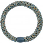 KKNEKKI Gumička do vlasů Kknekki Dusty Blue Bronze, modrá barva, textil – Zboží Dáma