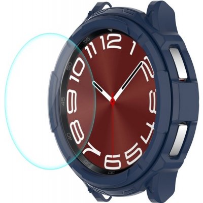 ENKAY 64209 ENKAY TPU FULL BODY Kryt se sklem Samsung Galaxy Watch 6 Classic 47mm modrý – Zboží Živě