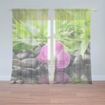 Sablio Záclony Růžová orchidej: 2ks 150x250cm – Hledejceny.cz