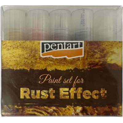 Pentart Patina tekutá na efekt rzi 4 × 20 ml 3D prášek jemný – Zboží Mobilmania
