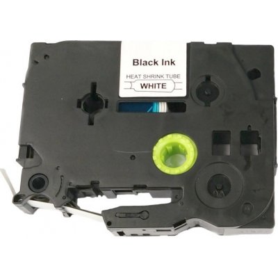 Smršťovací bužírka - BROTHER HSe-211 - 6 mm bílá - černý tisk - kompatibilní – Zboží Mobilmania