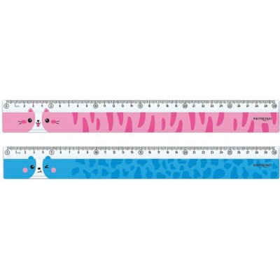 KeyRoad pravítko 30 cm mix zvířátka 644831 – Zboží Živě