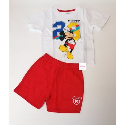 Chlapecký letní set/pyžamo Mickey bč.