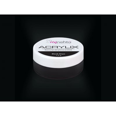 Ráj nehtů Akrylový prášek ACRYLIX Black Onyx 7,5 g – Hledejceny.cz