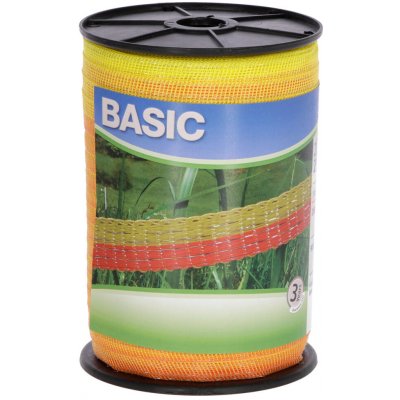 Ohradníková páska BASIC žlutá oranžová pásky lanka: 20 mm 200 m – Hledejceny.cz