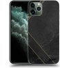 Pouzdro a kryt na mobilní telefon Apple Pouzdro Picasee silikonové Apple iPhone 11 Pro - Black tile čiré