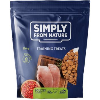 SIMPLY FROM NATURE Tréninkové pamlsky s drůbežím a šípkem 300 g