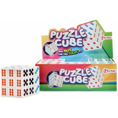 Teddies Kostka hlavolam 3x3x3 plast ve fólii 6x6x6cm – Zbozi.Blesk.cz