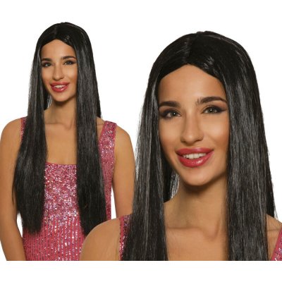 Dámská paruka černá dlouhá – Zboží Mobilmania