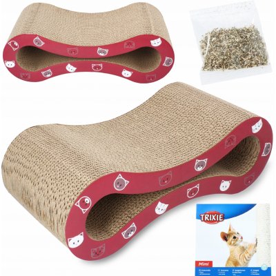 Trixie Mimi škrabadlo tmavě červené 48 x 16 x 22 cm – Hledejceny.cz