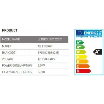 TB Energy LED žárovka GU10 230V 3*7W Teplá bílá