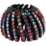 Spona na cop s kamínky Barva: modrá – Zboží Dáma