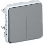 Legrand PLEXO 69545 tlač.dvoj. šedá IP55 – Hledejceny.cz