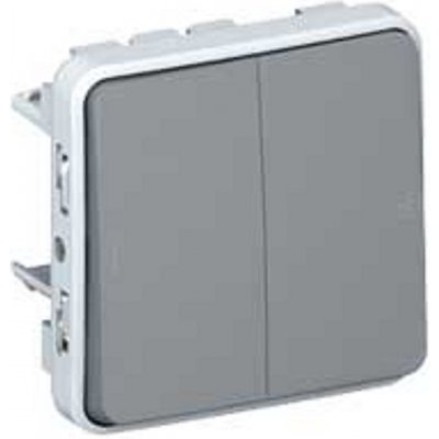 Legrand PLEXO 69545 tlač.dvoj. šedá IP55 – Hledejceny.cz