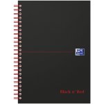 Oxford blok "black n' red" kroužková vazba A5 čtverečkovaný 70 listů – Zboží Živě