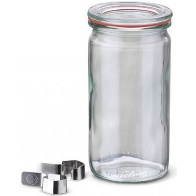 Weck zavařovací sklenice Cylinder sklenice + s víčkem 340 ml – Zboží Mobilmania