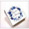 Svatební cukrovinka Čokoládka svatební mini - modré květy