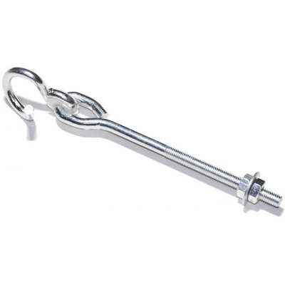 Hák houpačkový kyvný se závitem, M12x200mm, Zn – Sleviste.cz