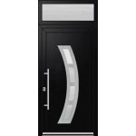 OknaDvereNaMiru.cz Vchodové dveře INOX 6 + Nadsvětlík bílá 110 x 220 cm – Zboží Mobilmania