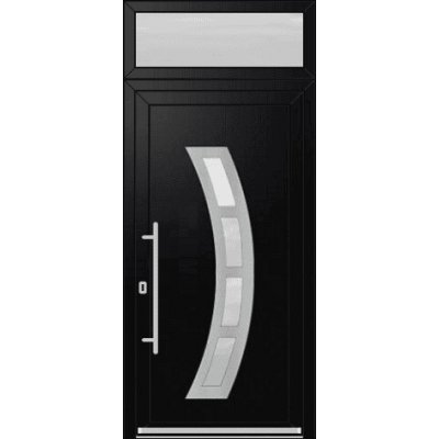 OknaDvereNaMiru.cz Vchodové dveře INOX 6 + Nadsvětlík bílá 110 x 220 cm – Zboží Mobilmania
