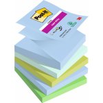 Bloček samolepicí Z 3M Post-it Super Sticky, 76x76 mm, Oasis, 4 barvy, 5x90 lístků – Zboží Mobilmania