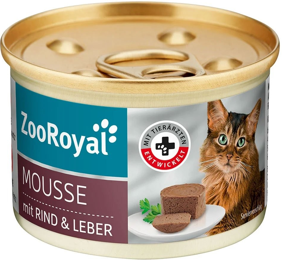 ZooRoyal Mousse hovězí a játra 12 x 85 g