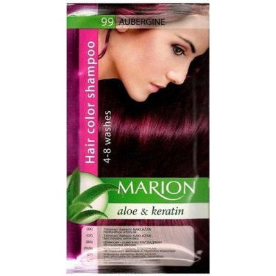 Marion Hair Color Shampoo 99 Aubergine barevný tónovací šampon lilek 40 ml – Zboží Mobilmania