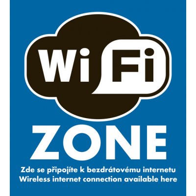 OEM Samolepka Wi-Fi zone 529265 – Zboží Mobilmania