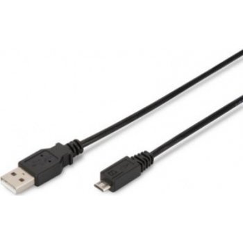 Digitus AK-300110-030-S USB 2.0 A samec na USB micro B samec, 2x stíněný, 3m