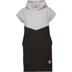 Lewro AIZAN dívčí krátké šaty s kapucí šedá – Sleviste.cz