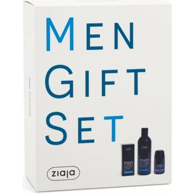 Ziaja Men pleťový hydratační krém 50 ml + sprchový gel 300 ml + antiperspirant roll-on 60 ml dárková sada – Sleviste.cz