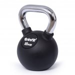 TRINFIT Kettlebell kov guma s chrom madlem 18 kg – Hledejceny.cz