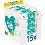 Pampers Sensitive dětské čisticí ubrousky 15 x 80 ks – Zboží Dáma
