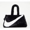 Sportovní taška Nike Sportswear Women's Faux Fur Tote Black/ Black/ White 10 l