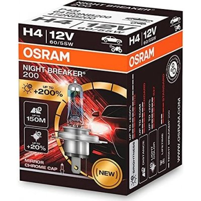 Osram NightBreaker200 12V H4 60-55W P43t – Zboží Mobilmania