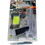 MaDe Pistolka na kartě s náhradními kuličkami 18 cm – Zboží Dáma