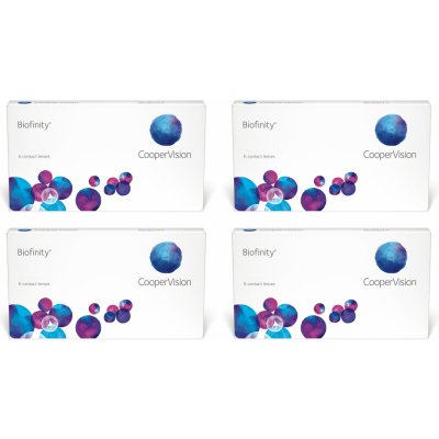 Cooper Vision Biofinity 6 čoček výhodné balení 4 krabiček – Zboží Mobilmania