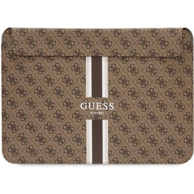 Guess PU 4G Printed Stripes Computer Sleeve 13/14" Brown, 57983114177