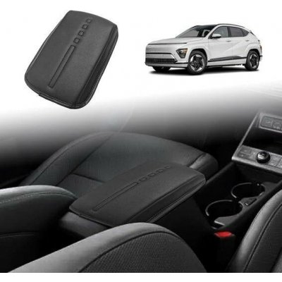 BestEvMod pro KONA EV, potah na loketní opěrku, extra měkká mikrovláknová kůže, ochranný potah na | Zboží Auto