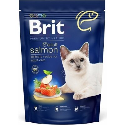 Brit Premium by Nature Cat Adult Salmon 0,3 kg – Zboží Mobilmania
