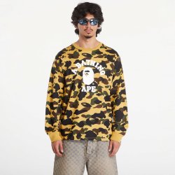 A Bathing Ape 1St Camo College Long Sleeve Tee Yellow